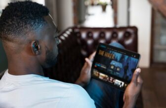 man watching forex movies