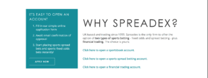 Open SpreadEx account