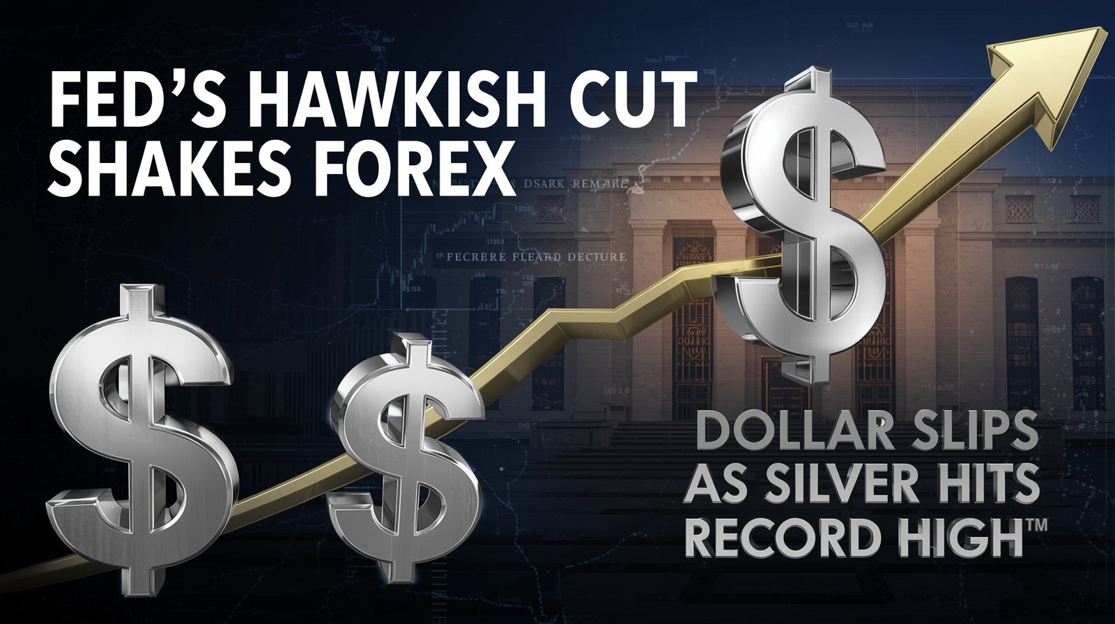 Fed’s ‘Hawkish Cut’ Shakes Forex: Dollar Slips as Silver Hits Record High