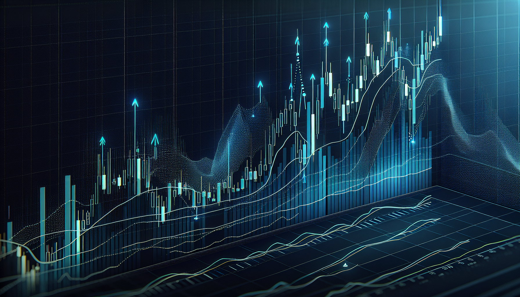 Forex swing trading chart showing price swings on a daily timeframe