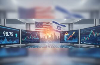 US-Israel Strikes on Iran Drive DXY to 98.75, Oil Fears Spike - editorial illustration