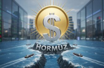 Dollar Rebounds as Hormuz Strait Closure Sparks Safe-Haven Demand - editorial illustration