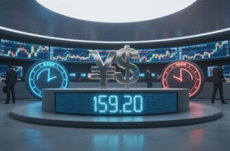 USD/JPY Tests 159.20 Breakout Zone as BoJ and Fed Decisions Loom - editorial illustration