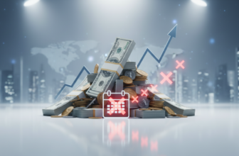 Dollar Firms as Fed Minutes and Sticky Inflation Keep Rate Cuts on Hold - editorial illustration