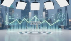 Fed Signals Two Rate Cuts in 2026 as Inflation Cools Toward Target - editorial illustration
