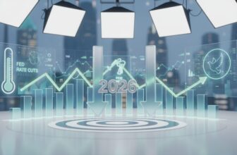 Fed Signals Two Rate Cuts in 2026 as Inflation Cools Toward Target - editorial illustration
