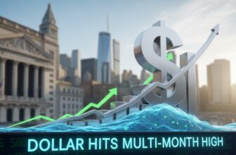 Dollar Hits Multi-Month High After April Jobs Data Crushes Forecasts - editorial illustration