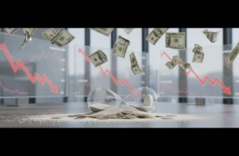US Dollar Slides to Multi-Week Lows as Fed Rate Cut Bets Surge - editorial illustration