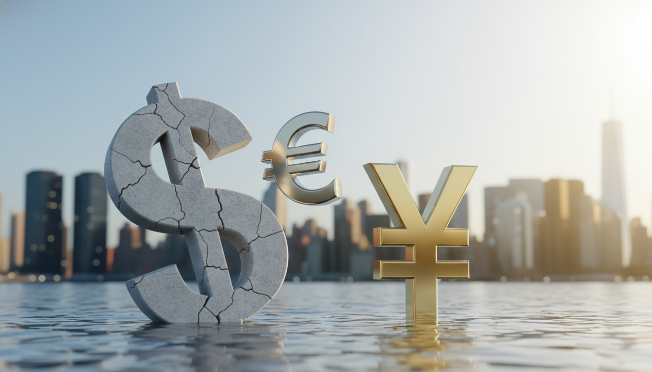 Dollar Slips as Euro, Yen Rebound After Softer U.S. Data Shifts Rate-Cut Bets