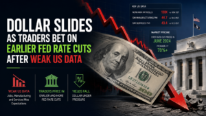 Dollar Slides as Traders Bet on Earlier Fed Rate Cuts After Weak US Data