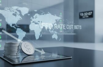 Dollar Slips as Traders Raise Bets on Fed Rate Cuts After Soft US Data - editorial illustration