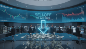 ollar Steadies After Selloff as Traders Reassess Fed Rate Cuts - editorial illustration