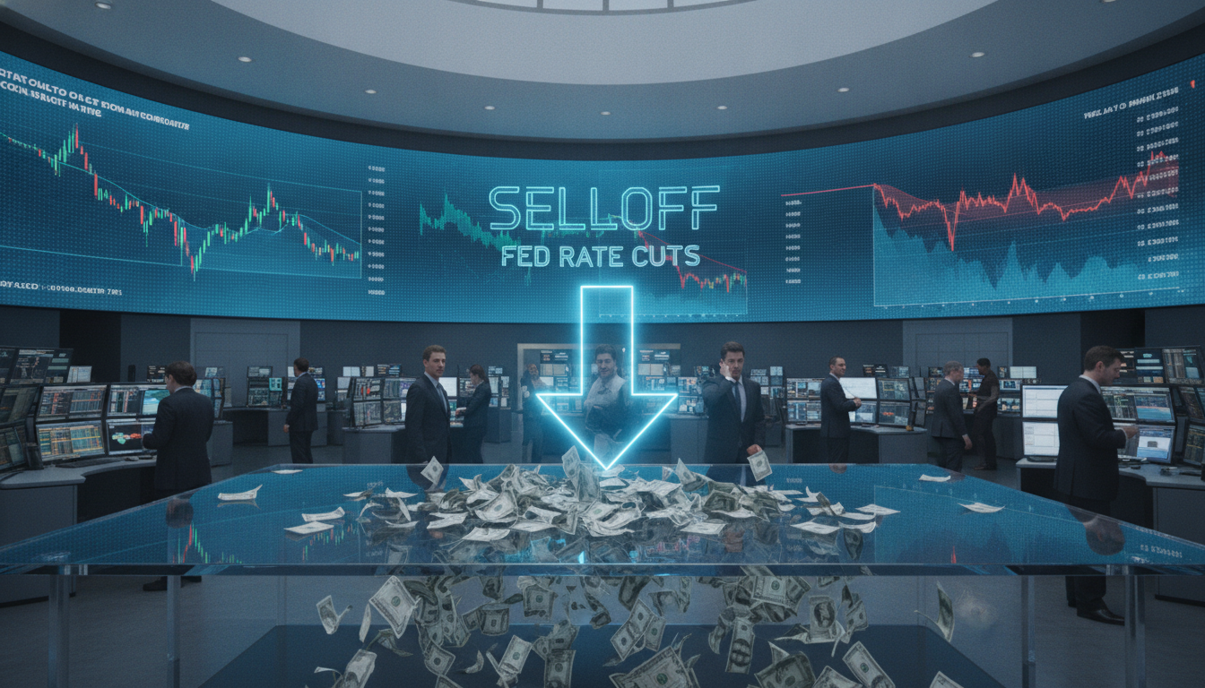 ollar Steadies After Selloff as Traders Reassess Fed Rate Cuts - editorial illustration