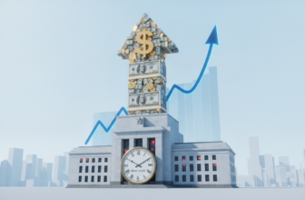 Dollar Climbs as Strong US Data Delays Fed Rate-Cut Bets - editorial illustration