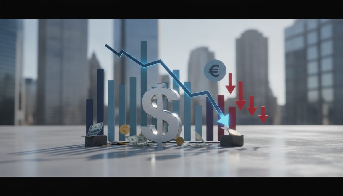 Dollar Firms as Fed Minutes Signal Fewer Cuts; Euro Under Pressure - editorial illustration
