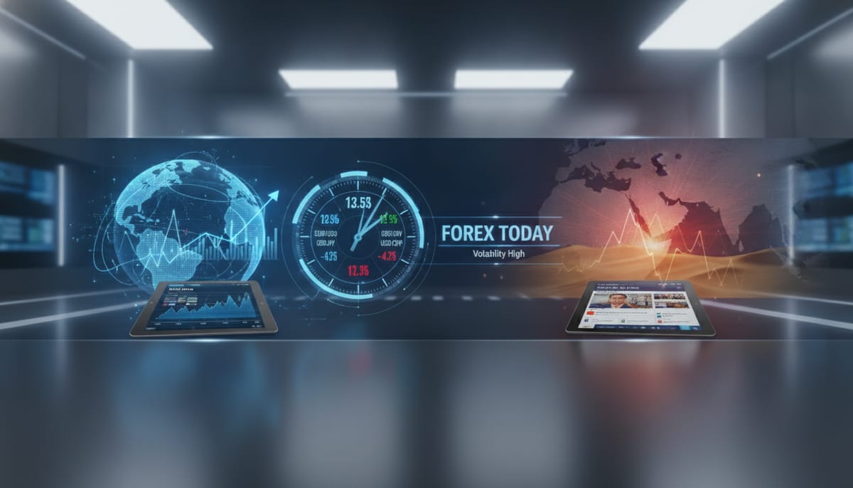 Forex Today: NFP Data and Middle East Crisis to Keep Volatility High - editorial illustration