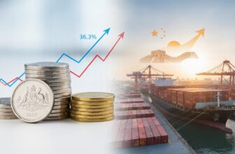 Australian and New Zealand Dollars Rise as China Exports Surge 36.3% - editorial illustration