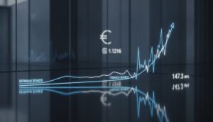 Euro Flat at $1.1216 While French Bond Spread Widens to 147.3 bps - editorial illustration