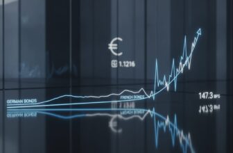 Euro Flat at $1.1216 While French Bond Spread Widens to 147.3 bps - editorial illustration