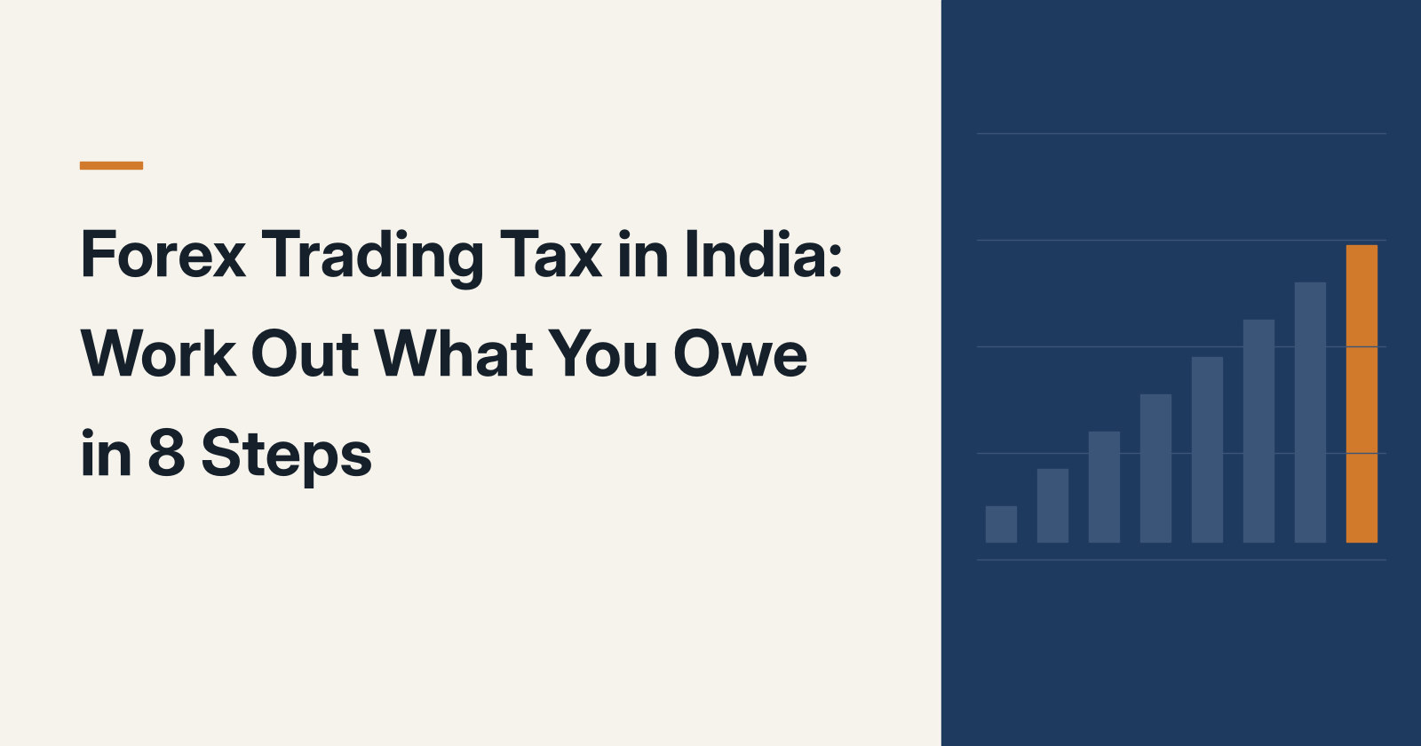 Cover reading Forex Trading Tax in India: Work Out What You Owe in 8 Steps